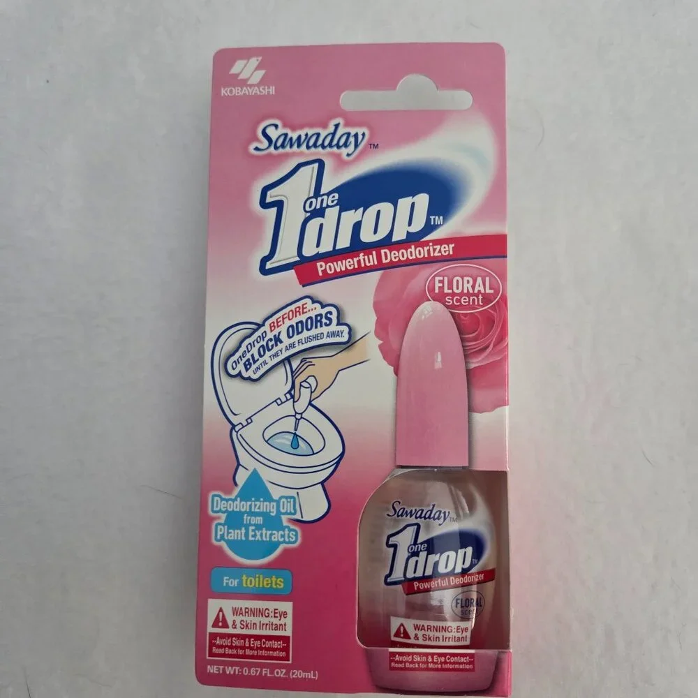 One-Drop Powerful Toilet Odor Eliminator Floral Scent 0.67 fl oz - NIB